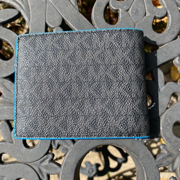 Michael Kors Cooper Slim Billfold Neon Edge Wallet - Picture 3 of 3